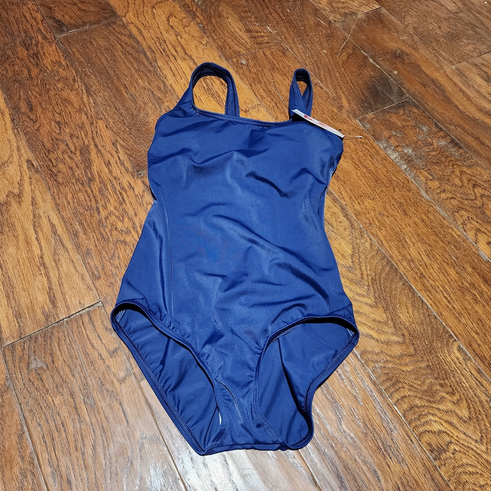 LANDS END Blue Swimsuit NWT